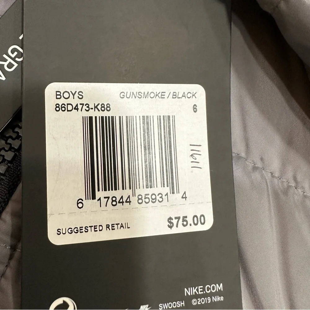 Boys Grey Nike Jacket